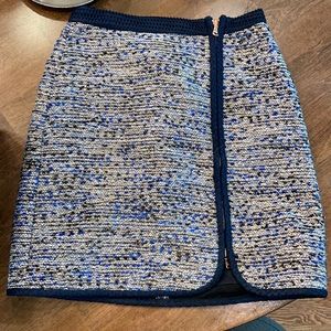 Jcrew. Royal and navy blue. Skirt. 00